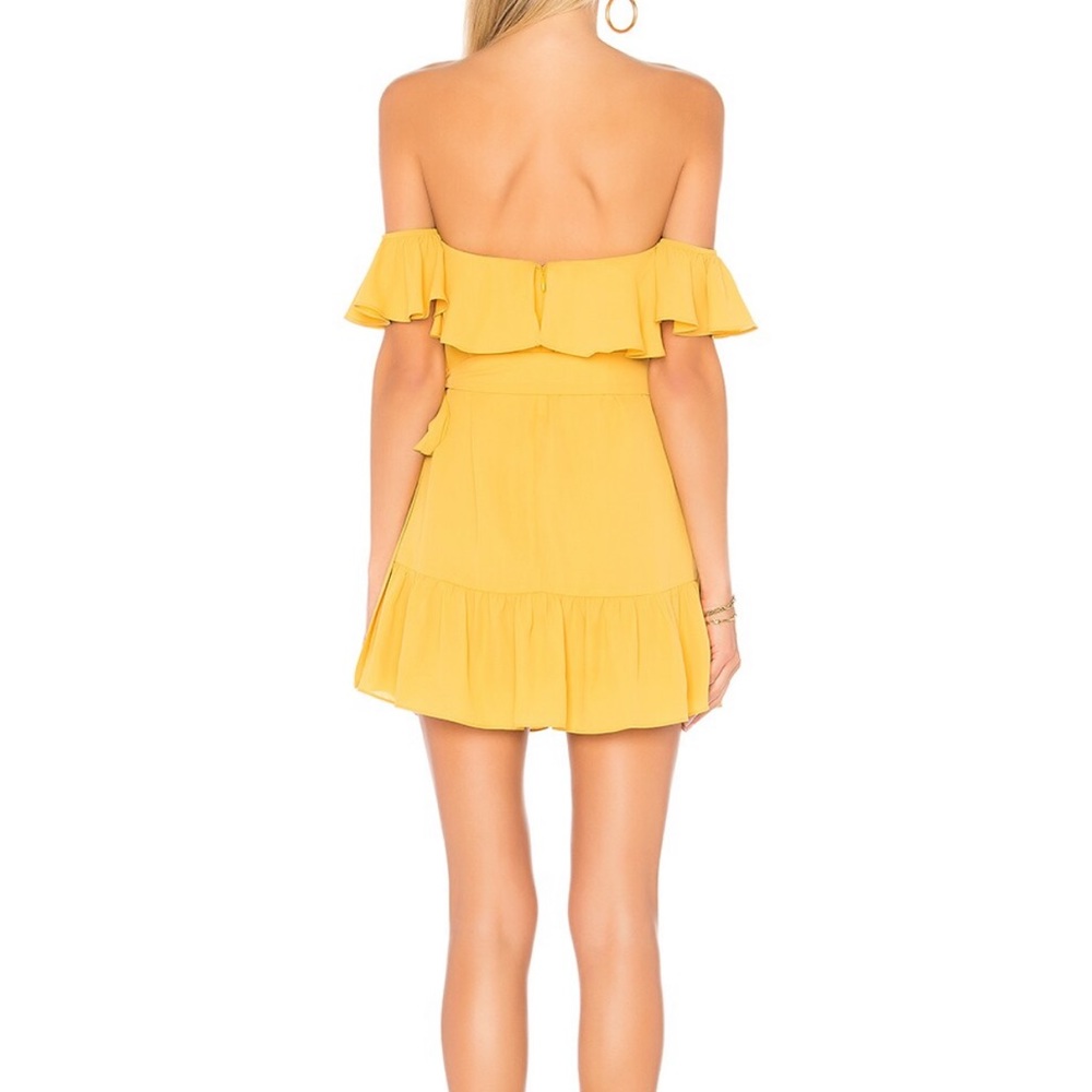 superdown Jolene ruffle wrap dress
